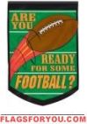 Football Appliqu� Garden Flag