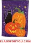 Cat And Jacks Applique Garden Flag