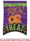 Trick Or Treat Applique Garden Flag