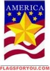 Stars & Stripe Applique Garden Flag