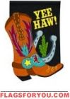 Boots & Shoes Applique Garden Flag