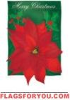 Poinsettia Appliqu� House Flag