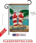 Welcome Summer Garden Flag