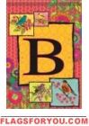 Ladybird Flag B - Monogram Garden Flag