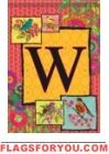 Ladybird Flag W - Monogram Garden Flag