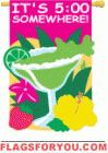 It's 5:00 Somewhere Garden Flag