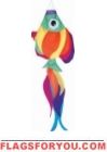 Rainbow  Fish Windsock
