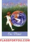 One Planet Garden Flag