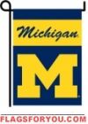 Michigan Wolverines Double Sided Garden Flag