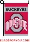 Ohio State Buckeyes Double Sided Garden Flag