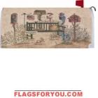 Folk Birdhouse Mailbox Cover