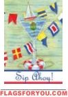 1 left - "Sip" Ahoy Garden Flag