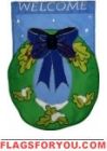Winter Wreath House Flag