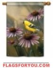 Coneflower & Goldfinch House Flag