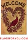 Cardinal and Wreath House Flag