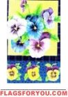 20 Vibrant Pansies Garden Flags