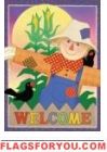 20 Vibrant Scarecrow Welcome Garden Flags