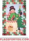 20 Patchwork Snow House Flags