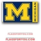 Michigan Wolverines 3x5 Single Sided Flag