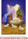 Nativity Garden Flag