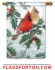 Cardinal Pair Garden Flag