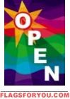 Appliqu� Open House Flag