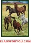 Horses / Running Garden Flag