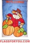 20 Dancing Scarecrow Garden Flags