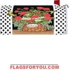 Geranium / Lattice Mailbox Cover