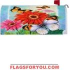 Gerber Daisy / Butterflies Mailbox Cover