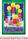 Christmas Candles Garden Flag