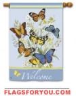 1 left - Butterflies House Flag