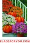 Mums / Pumpkins House Flag