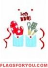 Applique BBQ House Flag