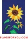 Applique Sunflower Garden Flag