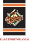 Orioles Applique Banner Flag 44" x 28"