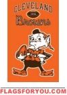 Browns Elf Applique Banner 44" x 28"