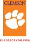 Clemson Tigers Applique Banner Flag 44" x 28"