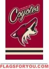 Phoenix Coyotes Applique Banner Flag 44" x 28"