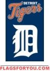 Tigers Applique Banner Flag 44" x 28"