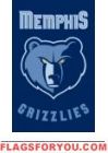 Memphis Grizzlies Applique Banner Flag 44" x 28"