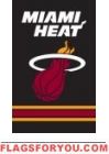 Miami Heat Applique Banner Flag 44" x 28"