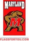 Maryland Terrapins Applique Banner Flag 44" x 28"