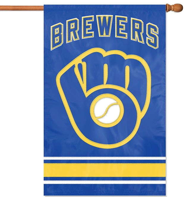 Brewers MLB Applique Banner Flag