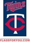Twins Applique Banner Flag 44" x 28"