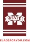 Mississippi State Bulldogs Applique Banner Flag 44" x 28"