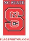 North Carolina State Wolfpack Applique Banner Flag 44" x 28"