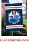 Edmonton Oilers Applique Banner Flag 44" x 28"