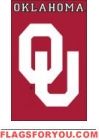 Oklahoma Sooners Applique Banner Flag 44" x 28"