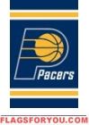 Indiana Pacers Applique Banner Flag 44" x 28"